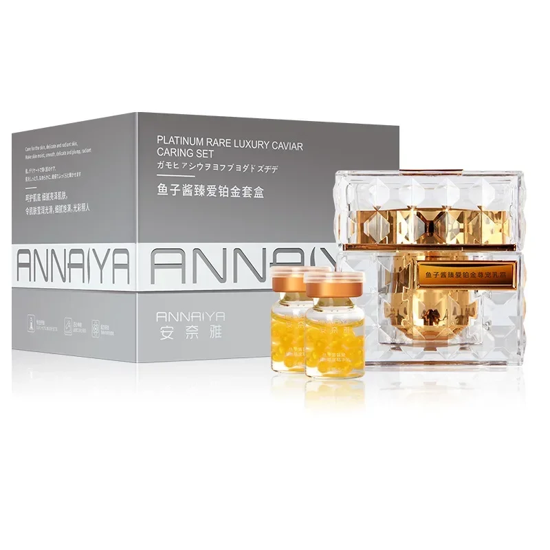 Luxury Skincare Anti Aging - 플래티넘 레어 럭셔리 캐비어 케어 세트