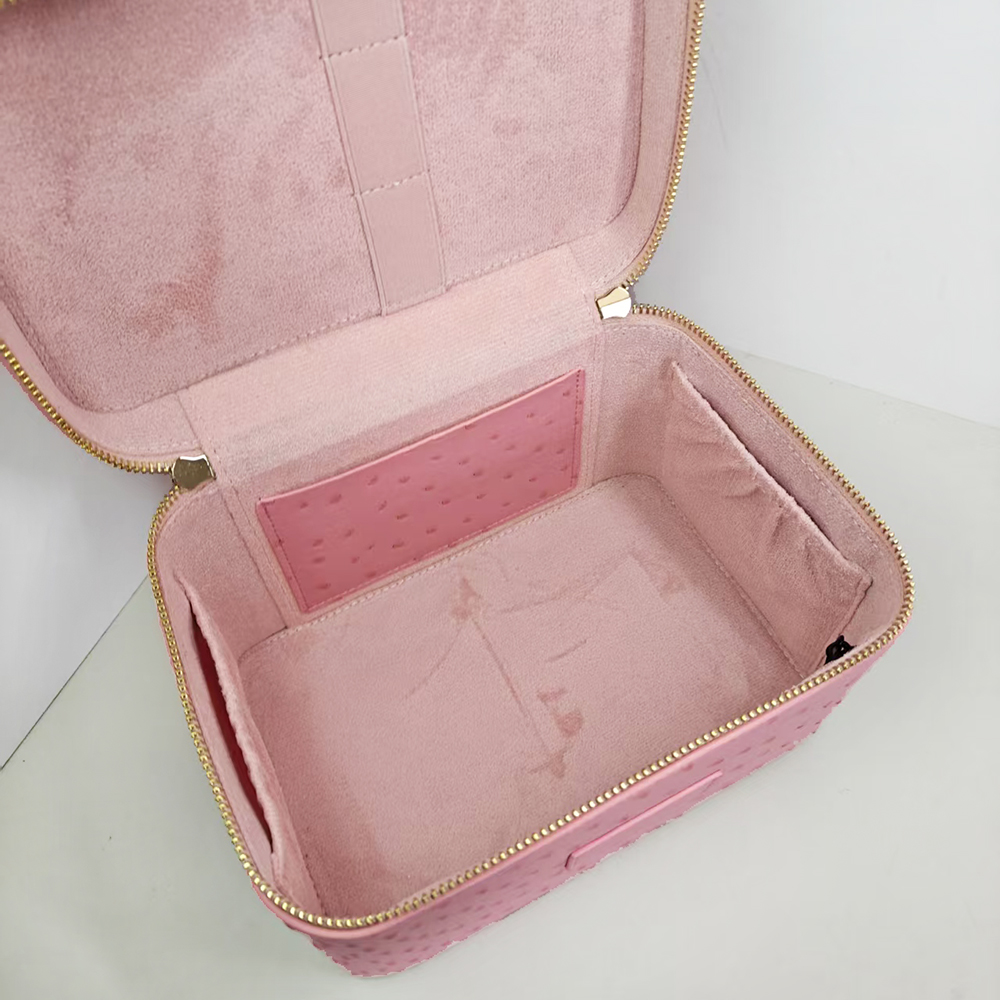 럭셔리 타조 모조 가죽 여성 메이크업 화장품 가방, 맞 - Luxury Skincare Organizer 리뷰 및 가격