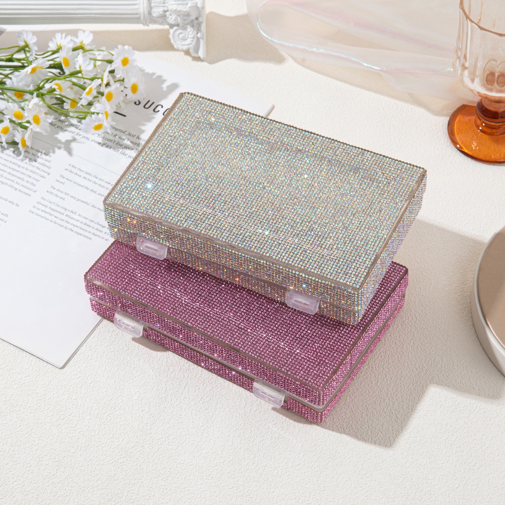 럭셔리 샤이니 라인스톤 수납함 네일 젤 폴리쉬 & 속눈 - Luxury Skincare Organizer 리뷰 및 가격