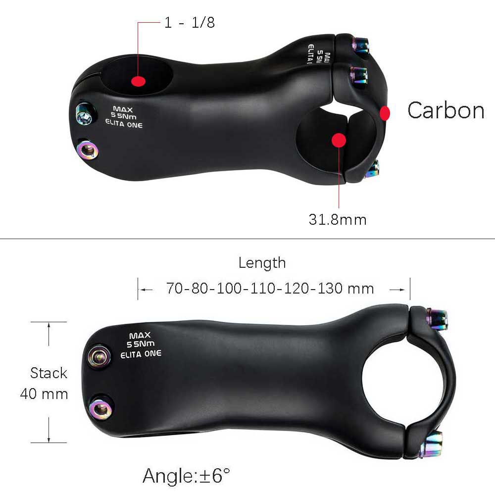Elitaone 탄소 자전거 줄기 6도 31.8mm M - Edelweiss Stem Cell 리뷰 및 가격