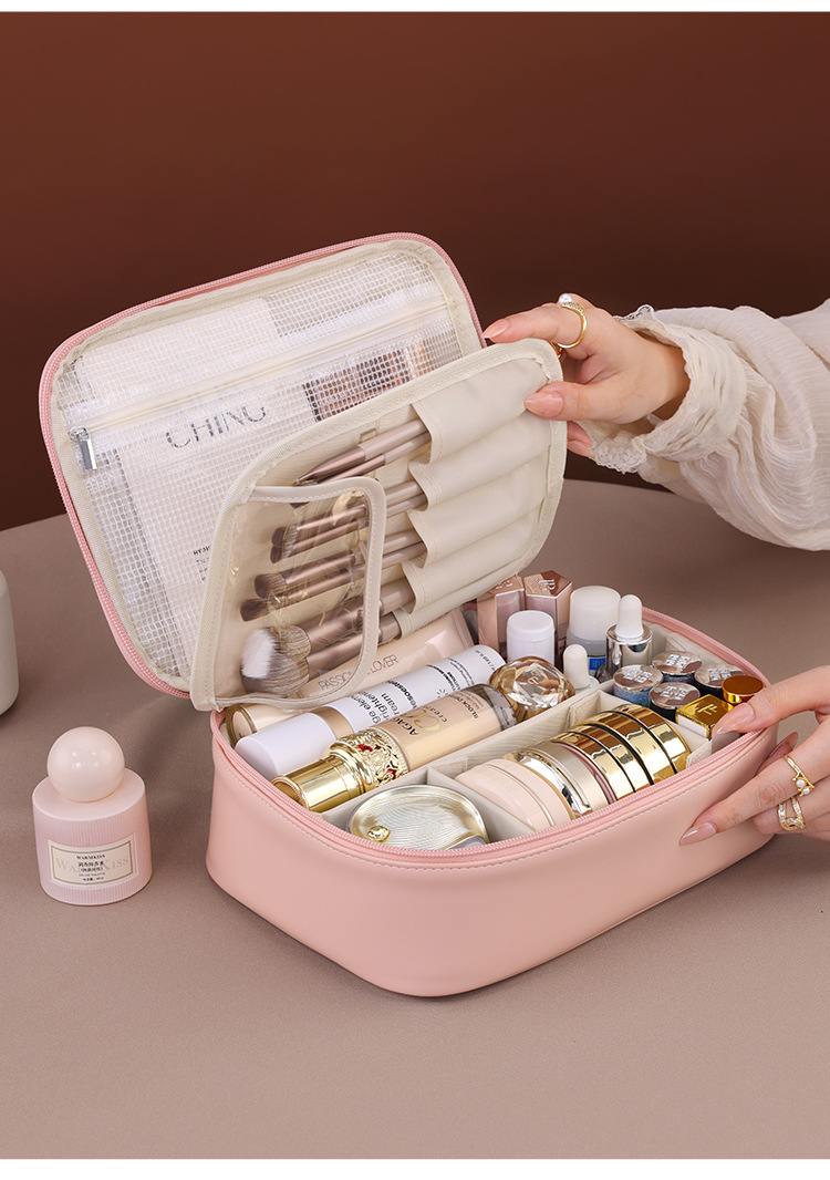 새로운 여성 화장품 가방 휴대용 보관 가방 대용량 럭셔 - Luxury Skincare Organizer 리뷰 및 가격