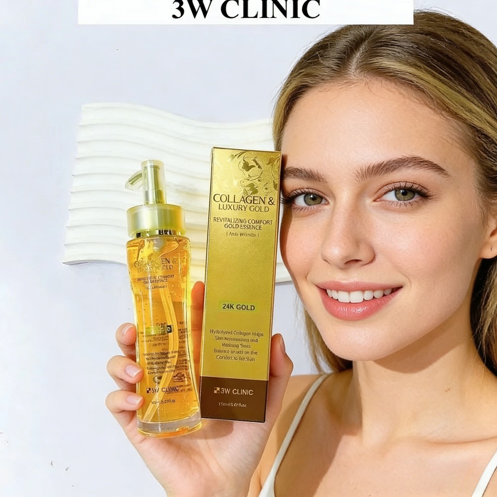 3WCLINIC 콜라겐 & 럭셔리 골드 24K 골드 에 - Luxury Skincare Serum 리뷰 및 가격