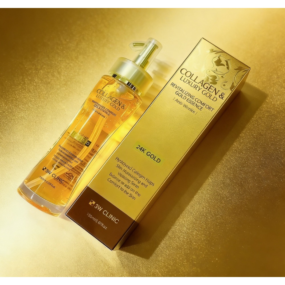 3WCLINIC 콜라겐 & 럭셔리 골드 24K 골드 에 - Luxury Skincare Serum 리뷰 및 가격