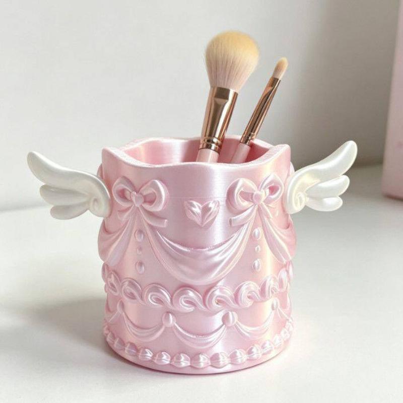 1개 실크 질감 소녀용 고급 화장품 정리함 버킷 천사  - Luxury Skincare Organizer 리뷰 및 가격