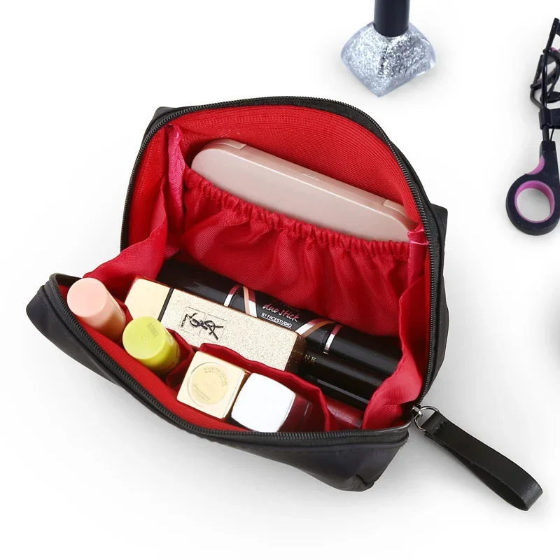 새로운 심플 여성 화장품 가방 단색 한국 스타일 메이크 - Luxury Skincare Organizer 리뷰 및 가격